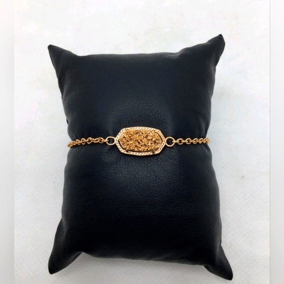 NWT Kendra Scott Elaina Druzy Adjustable Bracelet - Picture 1 of 3